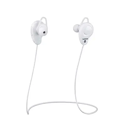 Lenco, Brezžične Ušesne Slušalke Bluetooth 4.2 Model EPB-015, Bela