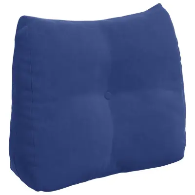 vidaXL Poglavni vzglavnik Policijska modra 60 x 24 x 50 cm Žamet