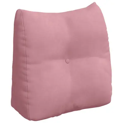 vidaXL Poglavni vzglavnik Roza 45 x 24 x 50 cm Žamet