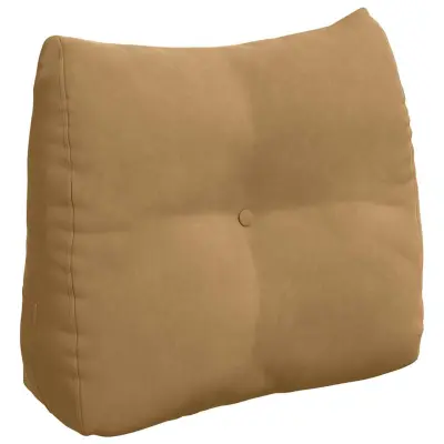 vidaXL Poglavni vzglavnik Rjava 60 x 24 x 50 cm Žamet