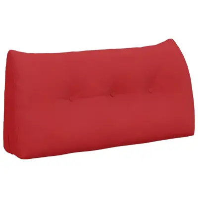 vidaXL Poglavni vzglavnik Rdeča 100 x 24 x 50 cm blago