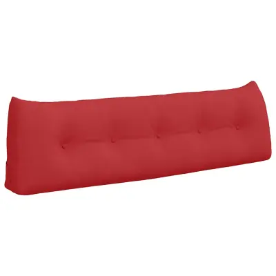 vidaXL Poglavni vzglavnik Rdeča 160 x 24 x 50 cm blago