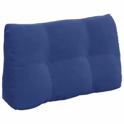 vidaXL Poglavni vzglavnik Policijska modra 80 x 24 x 50 cm Žamet