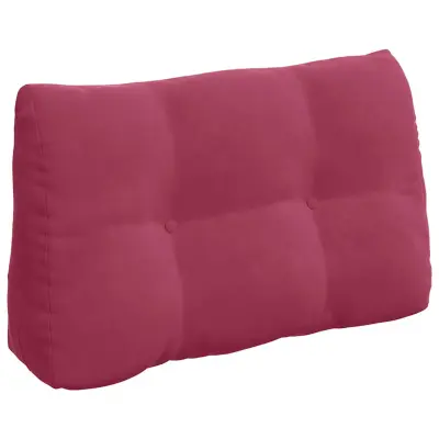 vidaXL Poglavni vzglavnik Vinorodna rdeča 80 x 24 x 50 cm Žamet
