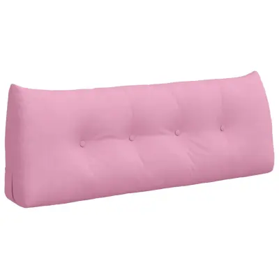 vidaXL Poglavni vzglavnik Roza 120 x 24 x 50 cm blago