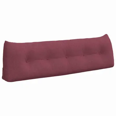 vidaXL Poglavni vzglavnik Vinorodna rdeča 160 x 24 x 50 cm blago