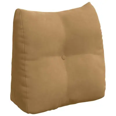 vidaXL Poglavni vzglavnik Rjava 45 x 24 x 50 cm Žamet