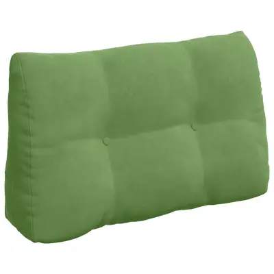 vidaXL Poglavni vzglavnik Svetlo zelena 80 x 24 x 50 cm Žamet