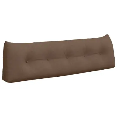 vidaXL Poglavni vzglavnik Rjava 160 x 24 x 50 cm blago