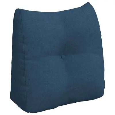 vidaXL Poglavni vzglavnik Modra 45 x 24 x 50 cm blago