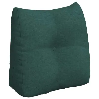 vidaXL Poglavni vzglavnik Temno zelena 45 x 24 x 50 cm blago