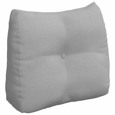 vidaXL Poglavni vzglavnik Oblačno siva 60 x 24 x 50 cm blago