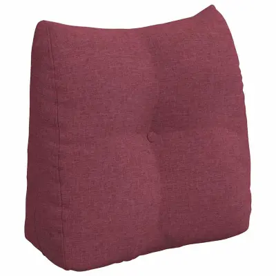 vidaXL Poglavni vzglavnik Vinorodna rdeča 45 x 24 x 50 cm blago