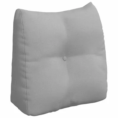 vidaXL Poglavni vzglavnik Oblačno siva 45 x 24 x 50 cm blago