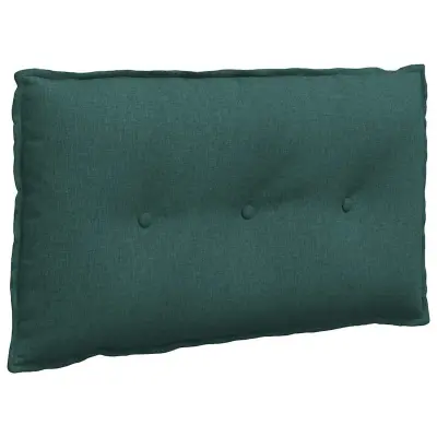 vidaXL Poglavni vzglavnik Temno zelena 80 x 19 x 50 cm blago