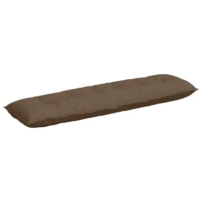vidaXL Poglavni vzglavnik Rjava 180 x 19 x 50 cm blago