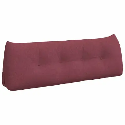 vidaXL Poglavni vzglavnik Vinorodna rdeča 140 x 24 x 50 cm blago