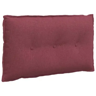 vidaXL Poglavni vzglavnik Vinorodna rdeča 80 x 19 x 50 cm blago