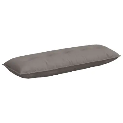 vidaXL Poglavni vzglavnik Taupe 140 x 19 x 50 cm blago