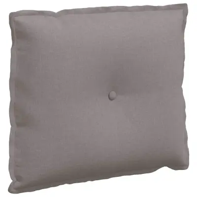 vidaXL Poglavni vzglavnik Taupe 60 x 19 x 50 cm blago