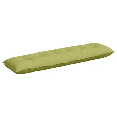 vidaXL Poglavni vzglavnik Svetlo zelena 180 x 19 x 50 cm blago