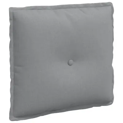 vidaXL Poglavni vzglavnik Svetlo siva 50 x 19 x 45 cm blago