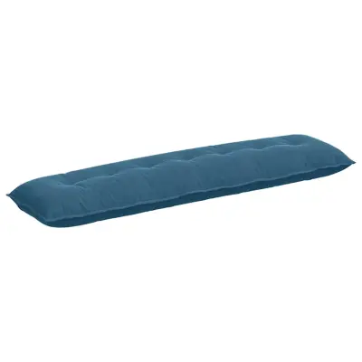 vidaXL Poglavni vzglavnik Modra 200 x 50 cm Žametna tkanina