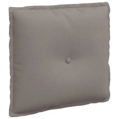 vidaXL Poglavni vzglavnik Taupe 50 x 19 x 45 cm blago
