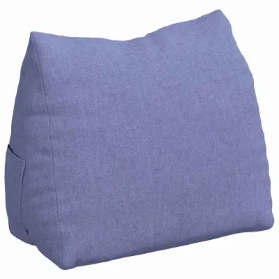 vidaXL Poglavni vzglavnik Jeans modra 45 x 20 x 35 cm blago