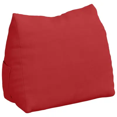vidaXL Poglavni vzglavnik Rdeča 45 x 20 x 35 cm blago
