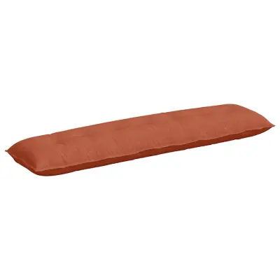 vidaXL Poglavni vzglavnik Rdeče oranžna 200 x 50 cm Žametna tkanina