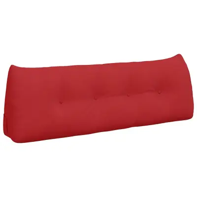 vidaXL Poglavni vzglavnik Rdeča 140 x 24 x 50 cm blago