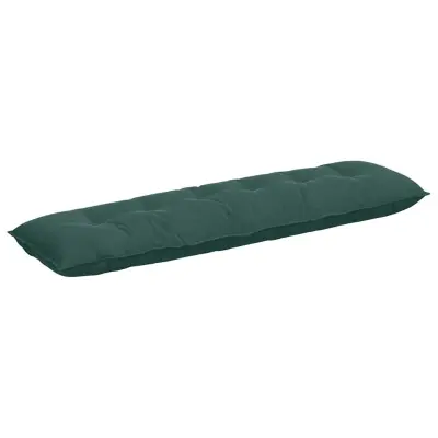 vidaXL Poglavni vzglavnik Temno zelena 180 x 50 cm Žametna tkanina