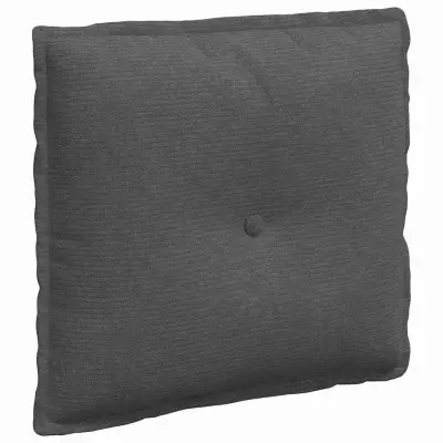 vidaXL Poglavni vzglavnik Temno siva 50 x 45 cm Žametna tkanina