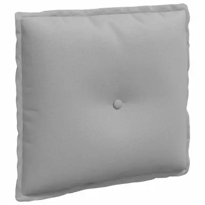 vidaXL Poglavni vzglavnik Oblačno siva 50 x 19 x 45 cm blago