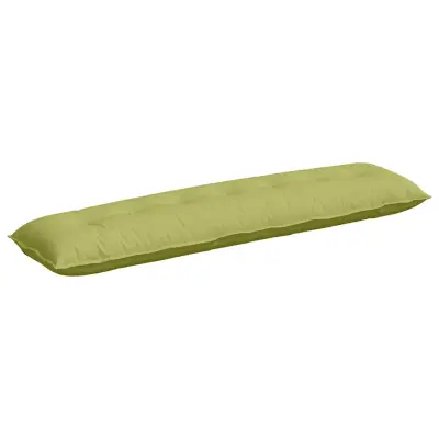 vidaXL Poglavni vzglavnik Svetlo zelena 200 x 19 x 50 cm blago