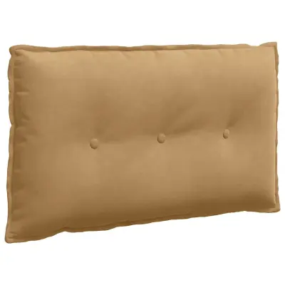 vidaXL Poglavni vzglavnik Rjava 80 x 50 cm Žametna tkanina