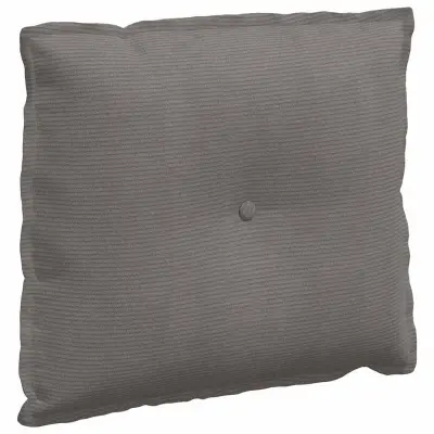 vidaXL Poglavni vzglavnik Svetlo siva 60 x 50 cm Žametna tkanina