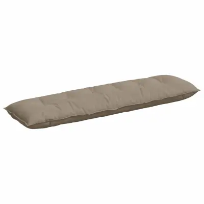 vidaXL Poglavni vzglavnik Taupe 180 x 50 cm Mikrofiber tkanina