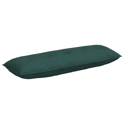 vidaXL Poglavni vzglavnik Temno zelena 140 x 19 x 50 cm blago