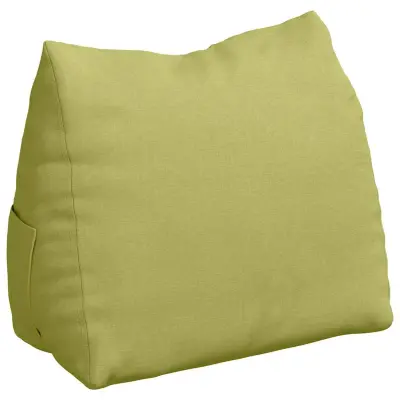 vidaXL Poglavni vzglavnik Svetlo zelena 60 x 20 x 50 cm blago