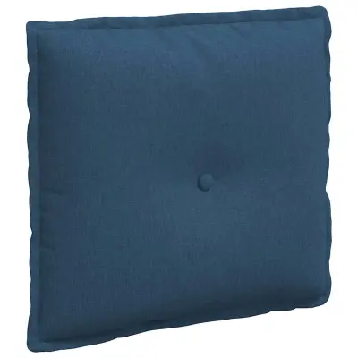 vidaXL Poglavni vzglavnik Modra 50 x 19 x 45 cm blago