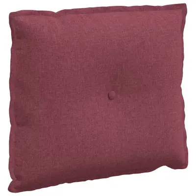vidaXL Poglavni vzglavnik Vinorodna rdeča 60 x 19 x 50 cm blago