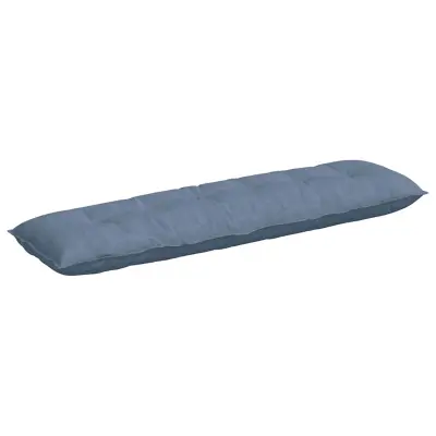 vidaXL Poglavni vzglavnik Modra 180 x 50 cm Žametna tkanina