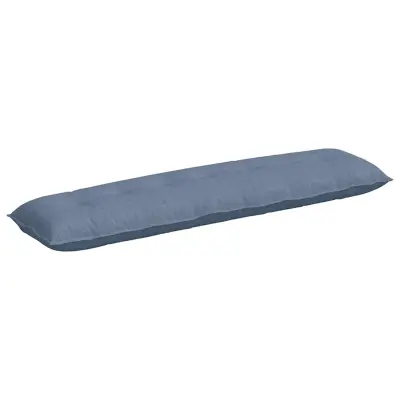 vidaXL Poglavni vzglavnik Modra 200 x 50 cm Žametna tkanina