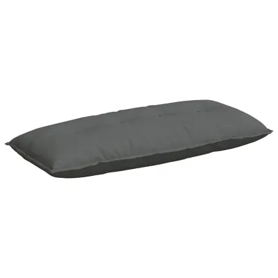 vidaXL Poglavni vzglavnik Temno siva 120 x 19 x 50 cm blago