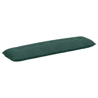 vidaXL Poglavni vzglavnik Temno zelena 200 x 50 cm Žametna tkanina