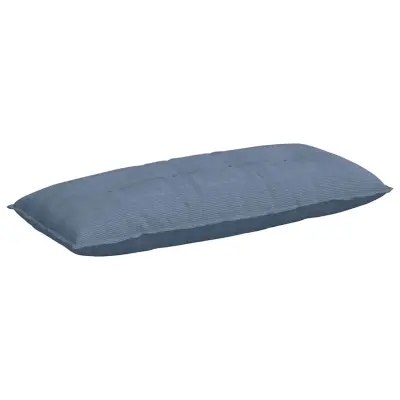vidaXL Poglavni vzglavnik Modra 120 x 50 cm Žametna tkanina
