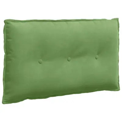 vidaXL Poglavni vzglavnik Svetlo zelena 80 x 50 cm Žametna tkanina