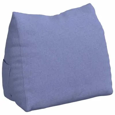 vidaXL Poglavni vzglavnik Jeans modra 60 x 20 x 50 cm blago